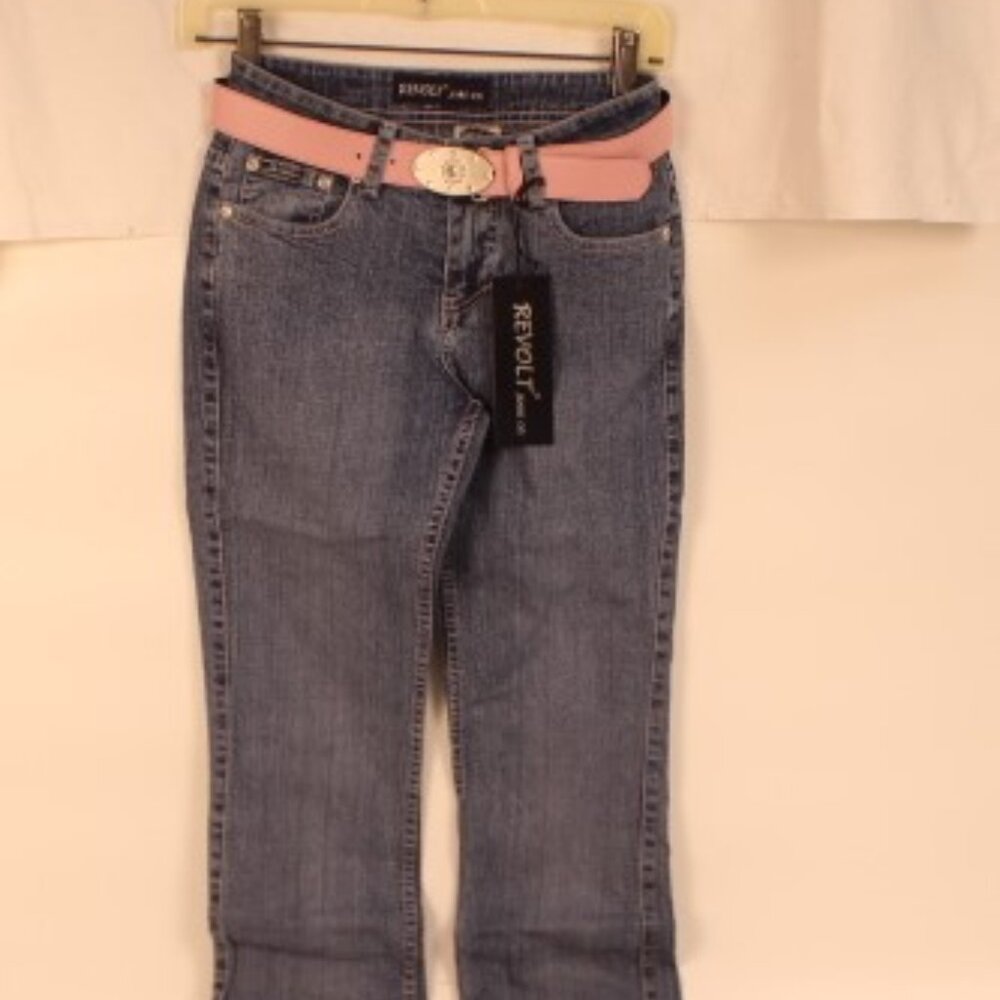 Vintage Revolt Jean Co. Stretch Jeans w/ Belt
